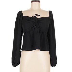 Abercrombie Black Long Sleeve Blouse